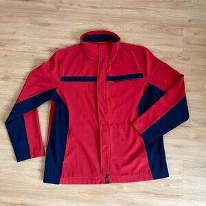 Banana Republic Jacket Red Full Zip Outerwear Stretch Performance Mens Size XL